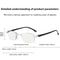 Mens Rimless Blue Light Blocking Reading Glasses Unisex Polycarbonate Lenses 15