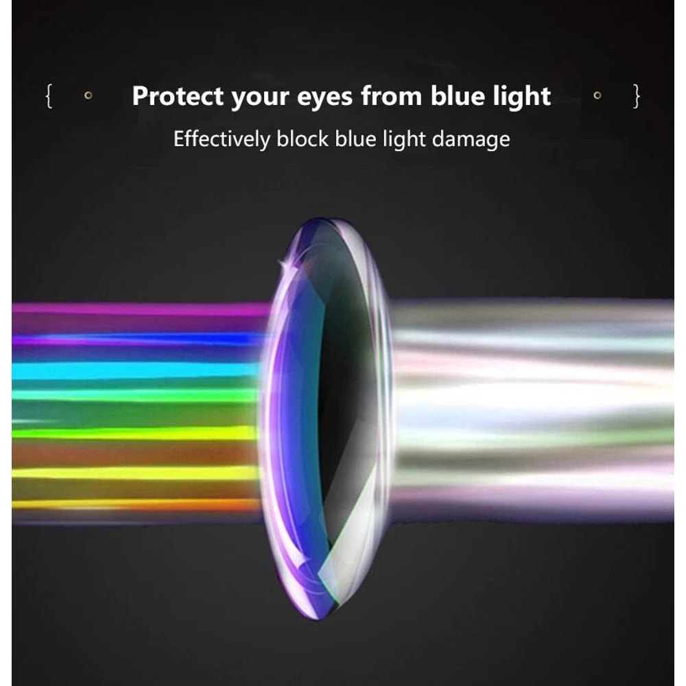 Mens Rimless Blue Light Blocking Reading Glasses Unisex Polycarbonate Lenses 17