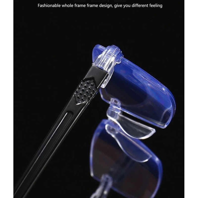 Mens Rimless Blue Light Blocking Reading Glasses Unisex Polycarbonate Lenses 18