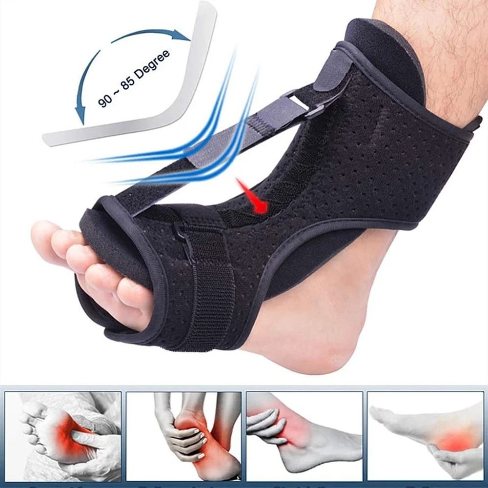 Adjustable Plantar Fasciitis Night Splint Foot Drop Support Brace For Heel Pain Relief 6