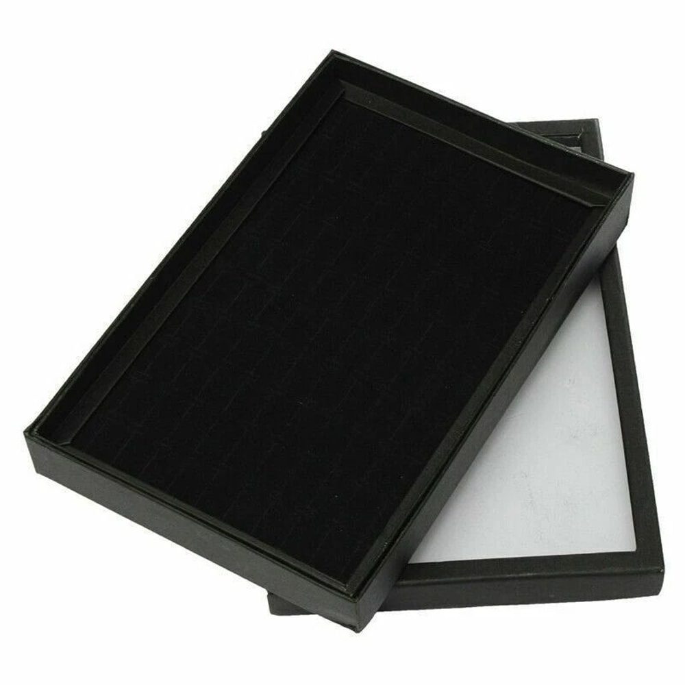 Jewelry Ring Display Organizer Tray Elegant Storage For Rings Earrings Stackable Storage Box Case 7