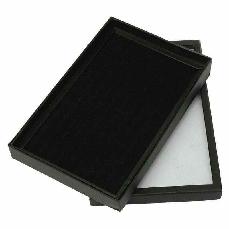 Jewelry Ring Display Organizer Tray Elegant Storage For Rings Earrings Stackable Storage Box Case 7