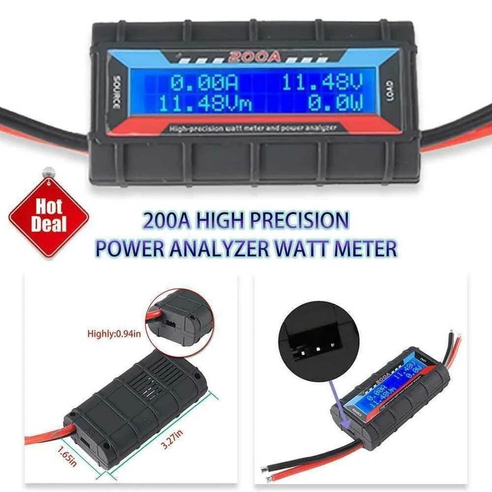 Digital LCD Volt Amp Meter Analyzer For RC Battery Solar Power 7