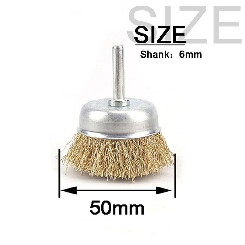 Crimped Carbon Steel Wire Wheel Cup Brush Set For Drill Attachments Ideal For Rust Removal Paint St 10