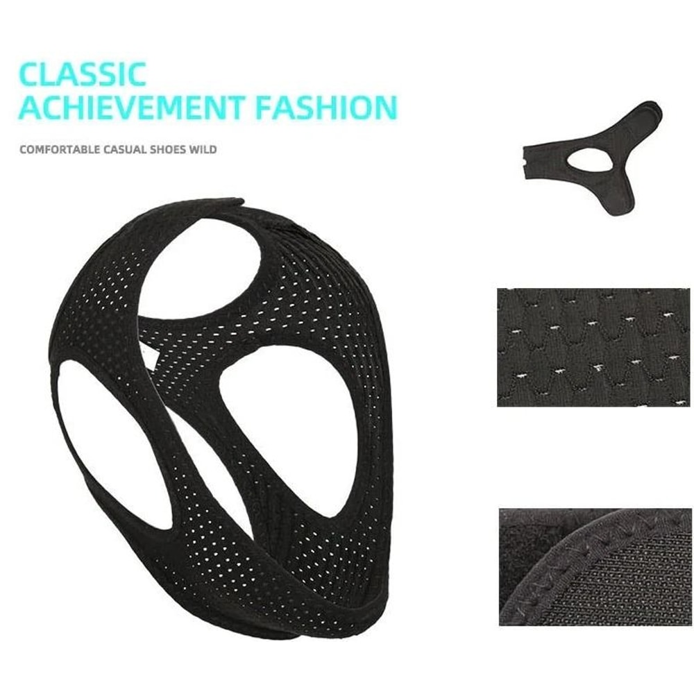 AntiSnoring Chin Strap For Sleep Apnea Snore Relief Jaw Support Belt 3