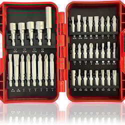 impact screwdriver bit set magnetic tool set for nut drivers, torx & phillips bits for power drills