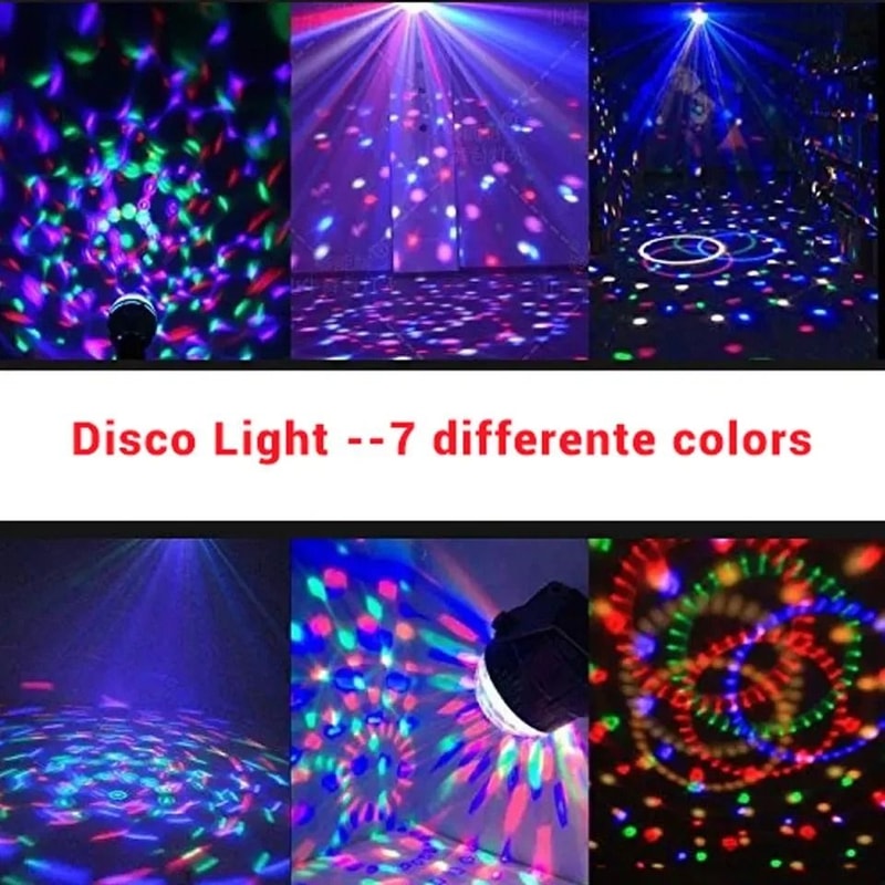 Premium LED Sound Activated Disco Ball Light With Remote Control Party Lights 2