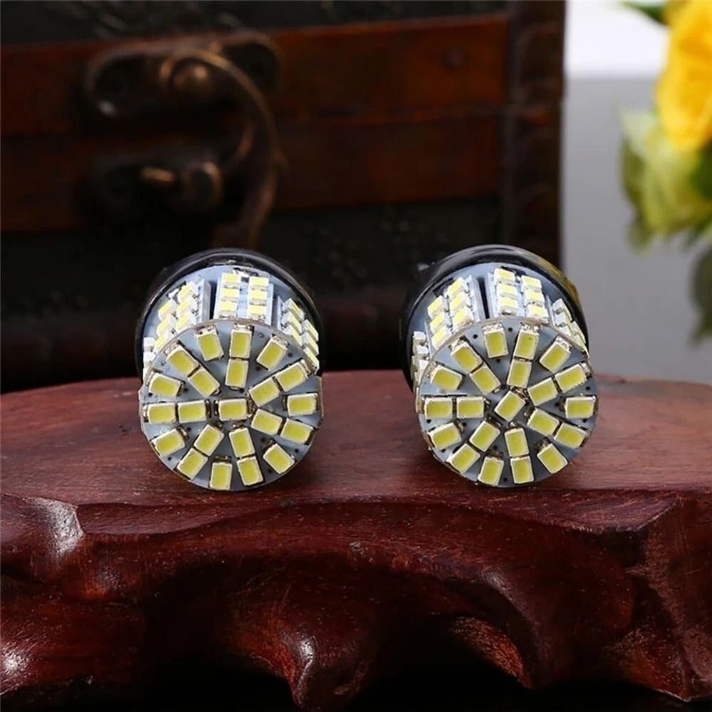 White Reverse Tail Brake Turn Signal DRL Light Bulbs With SMD For Automotive Lighting 6