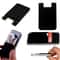 Silicone Credit Card Holder For Cell Phones Adhesive Wallet Pocket Stickers In Black 4