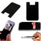 Silicone Credit Card Holder For Cell Phones Adhesive Wallet Pocket Stickers In Black 4