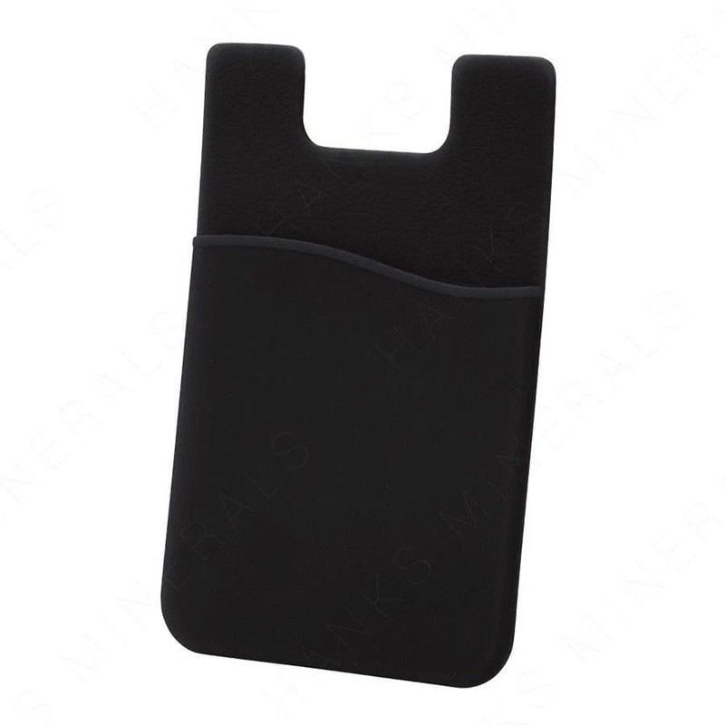 Silicone Credit Card Holder For Cell Phones Adhesive Wallet Pocket Stickers In Black 9