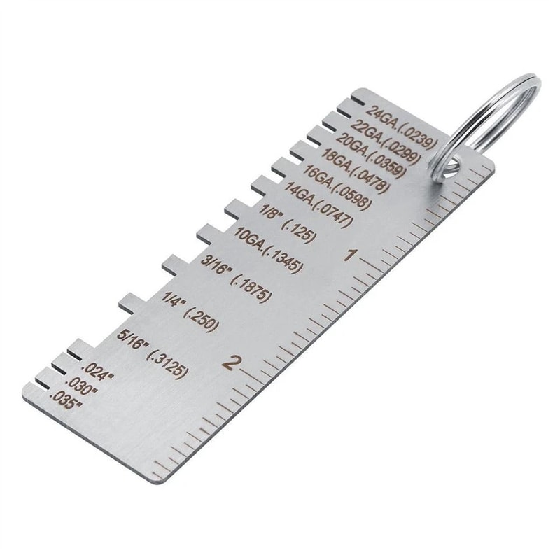 Stainless Steel Sheet Metal Wire Gauge Set For Precise Measurement 8
