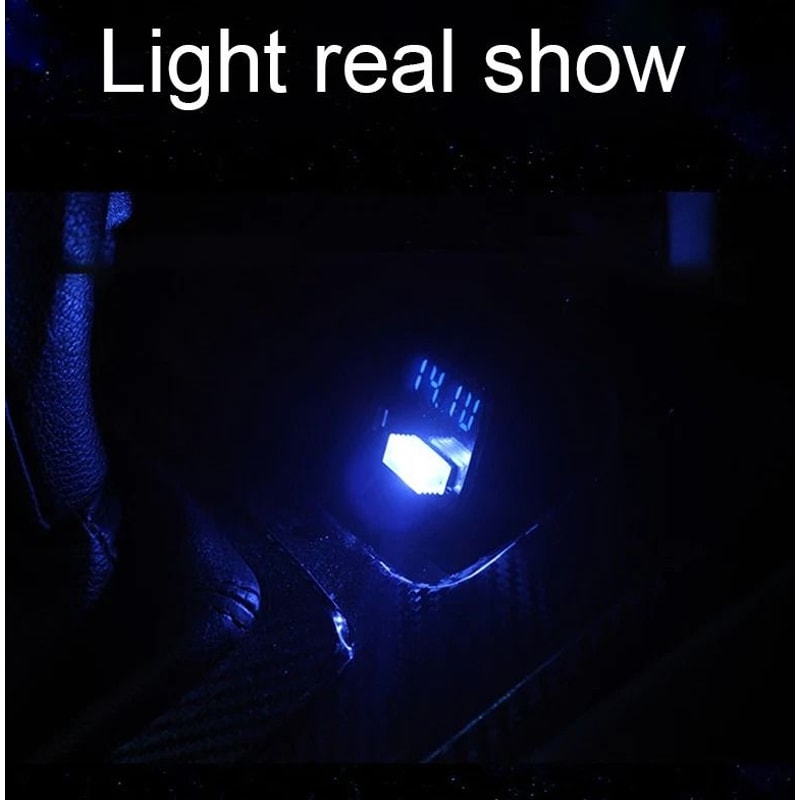 Mini Blue LED USB Car Interior Light Kit Neon Atmosphere Lamp For Cars Home USB Powered Ambient Li 2