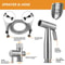 Stainless Steel Handheld Bidet Sprayer Kit With Hose Toilet Bidet Spray Set 1