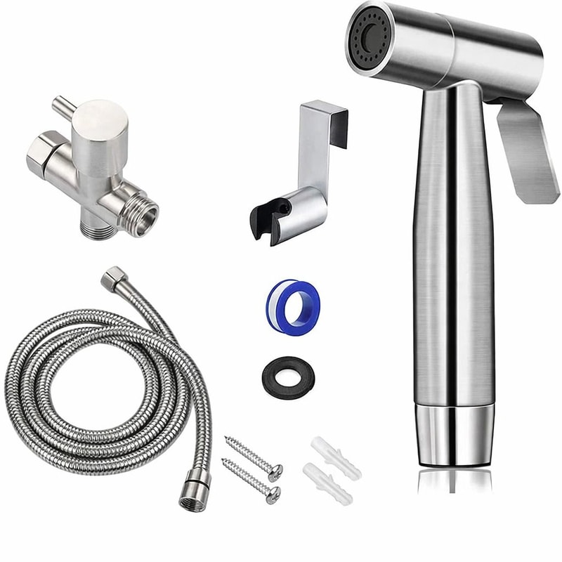 Stainless Steel Handheld Bidet Sprayer Kit With Hose Toilet Bidet Spray Set 19