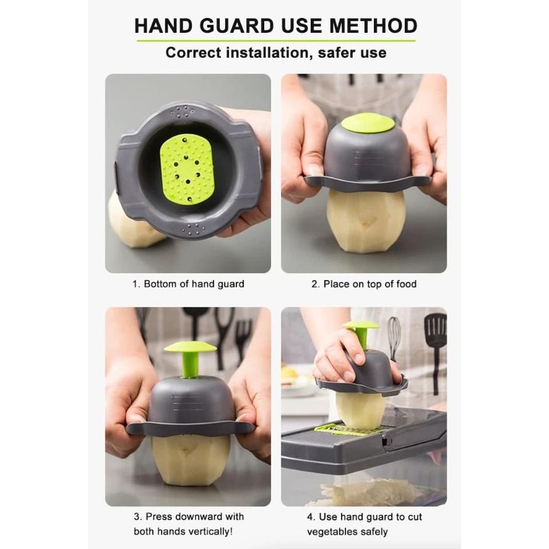 Vegetable Chopper And Vegetable Dicer Multi Blade Kitchen Prep Cutter 7