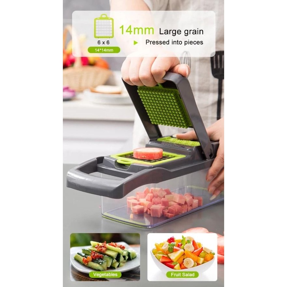 Vegetable Chopper And Vegetable Dicer Multi Blade Kitchen Prep Cutter 13