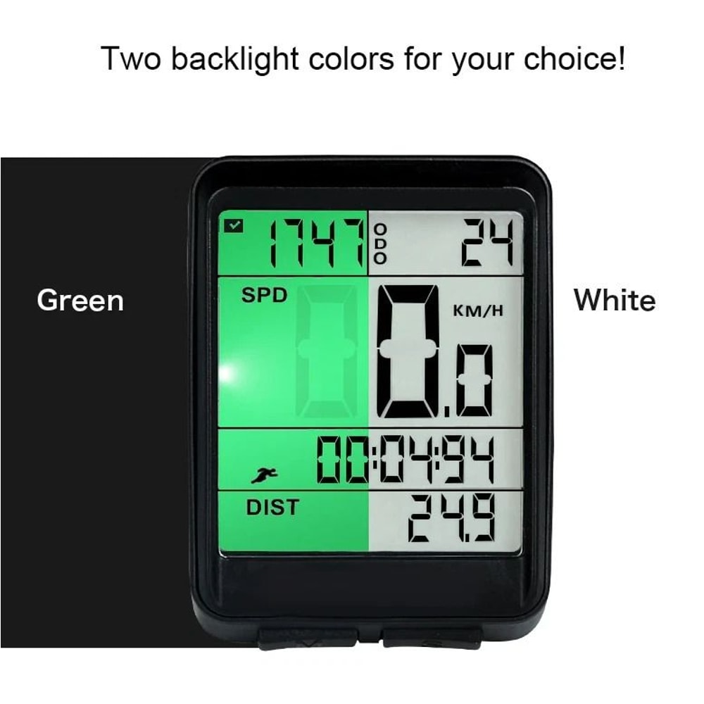 Wireless Bike Speedometer Waterproof Cycling Computer With LCD Display And Odometer 11