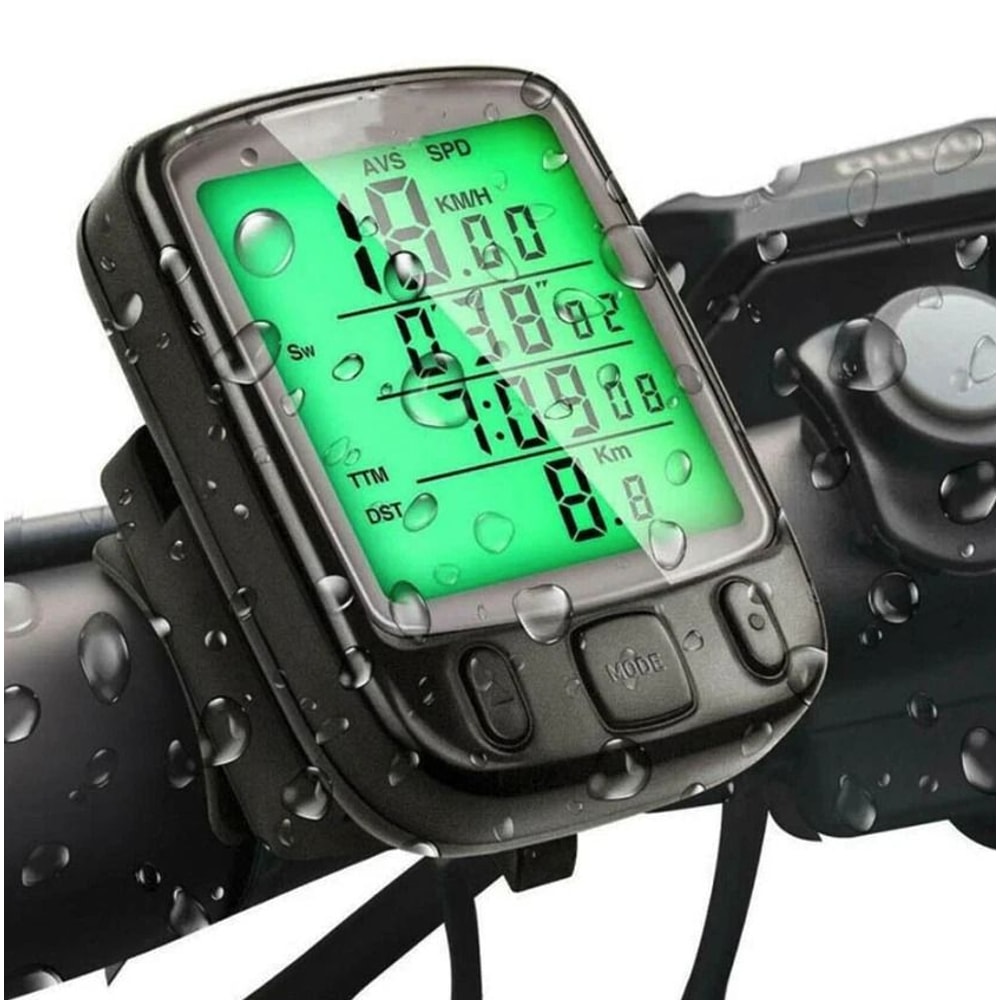 Wireless Bike Speedometer Waterproof Cycling Computer With LCD Display And Odometer 7