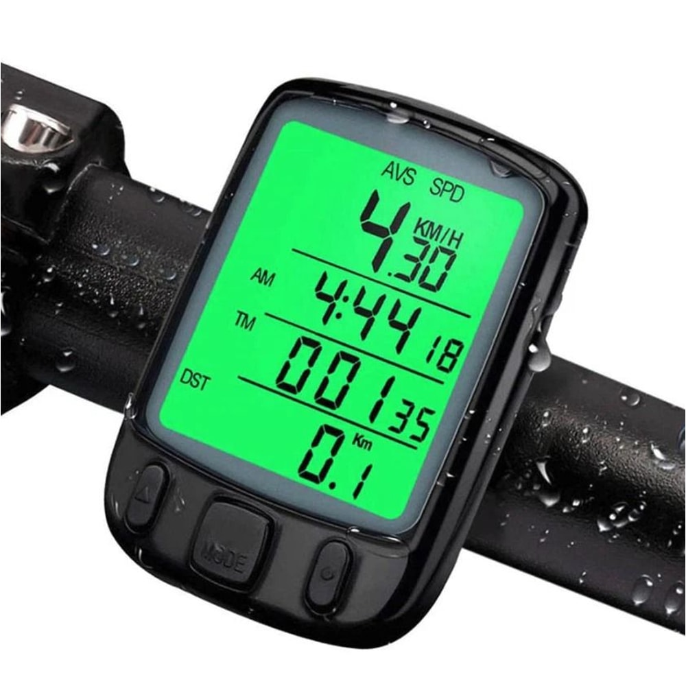 Wireless Bike Speedometer Waterproof Cycling Computer With LCD Display And Odometer 0