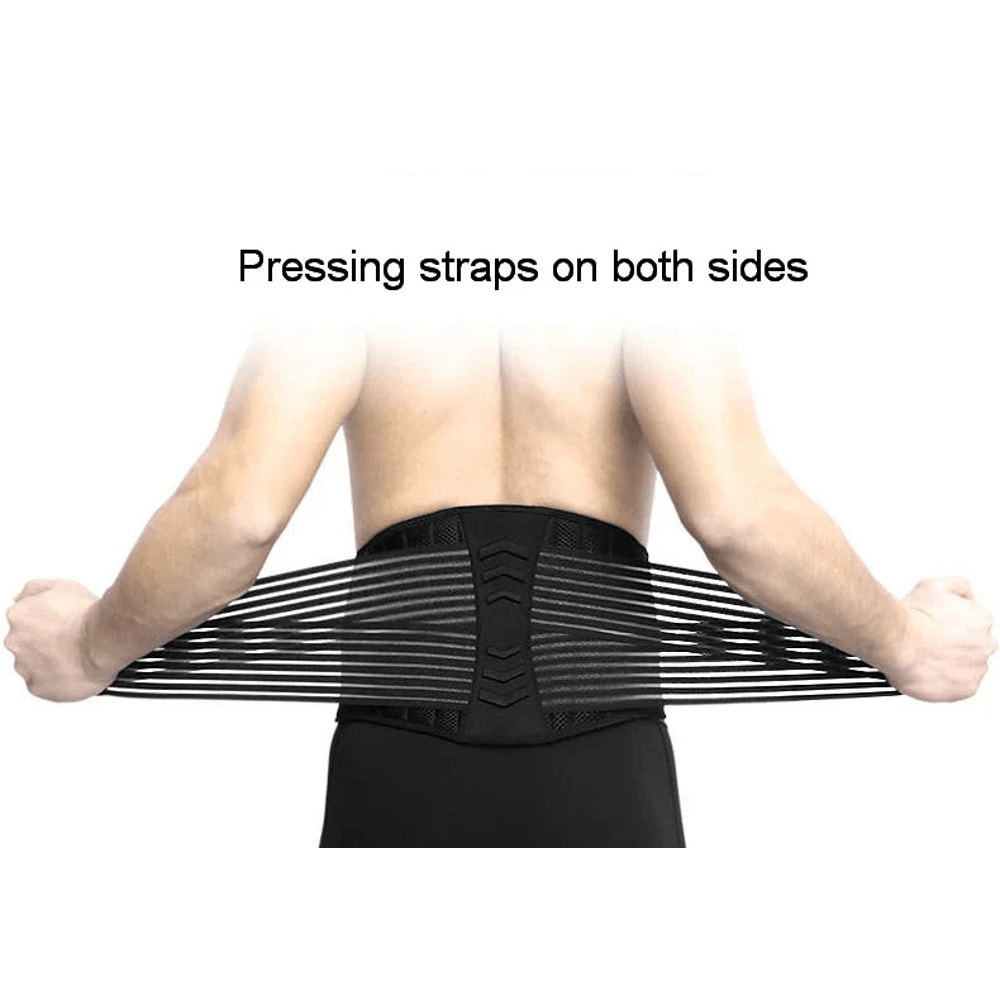 Premium Lower Back Support Brace For Lumbar Pain Relief Adjustable Waist Belt 17