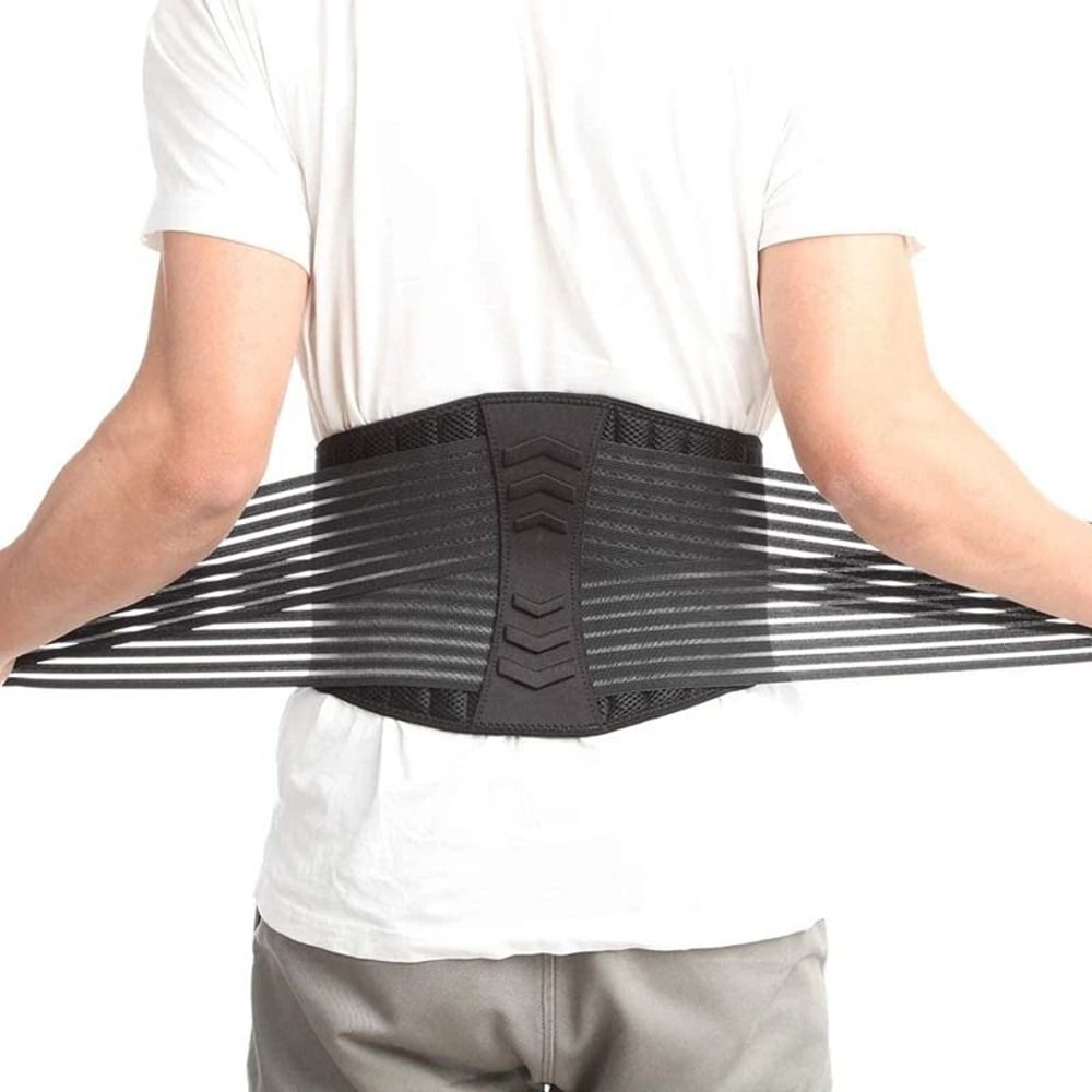 Premium Lower Back Support Brace For Lumbar Pain Relief Adjustable Waist Belt 7