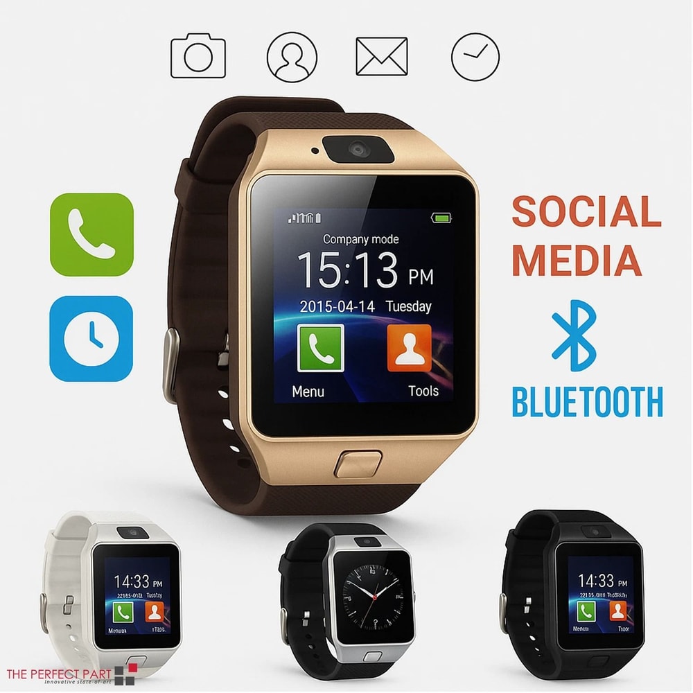 Bluetooth Smartwatch With Camera And Waterproof Design For Android IPhone 3