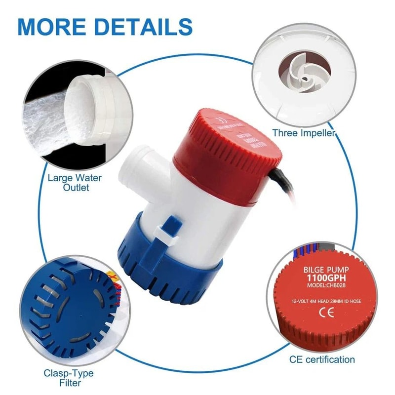 HighPerformance Electric Marine Bilge Pump For Boats 5