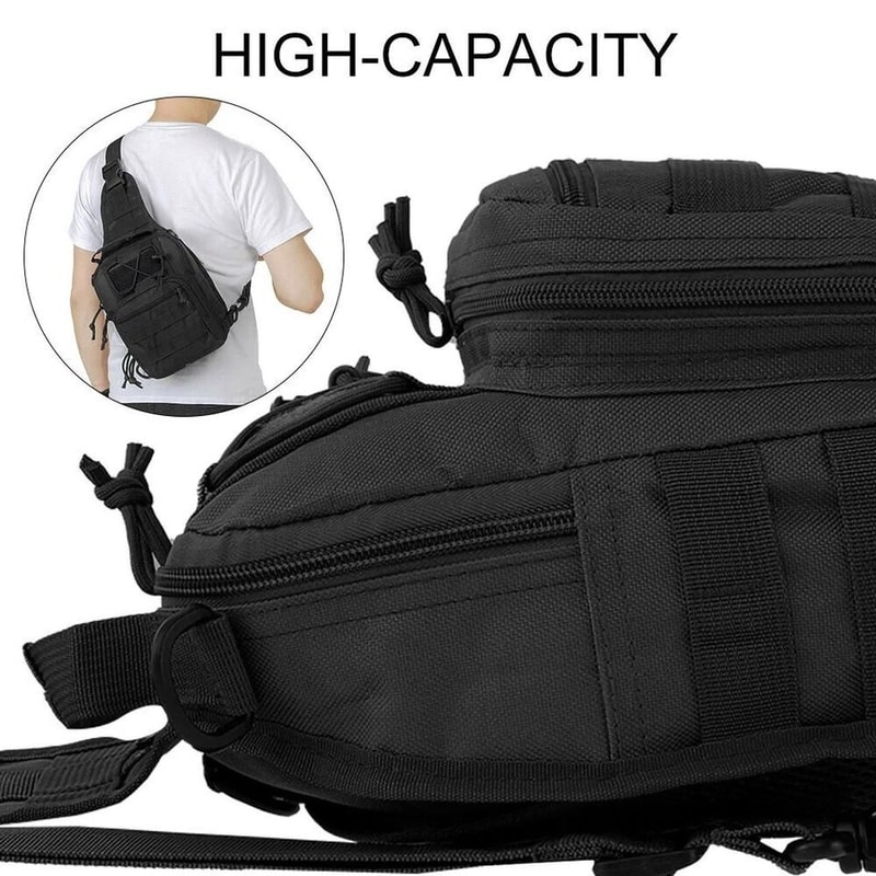 Tactical Sling Backpack For Hiking Travel Molle Chest Pack For Men 5