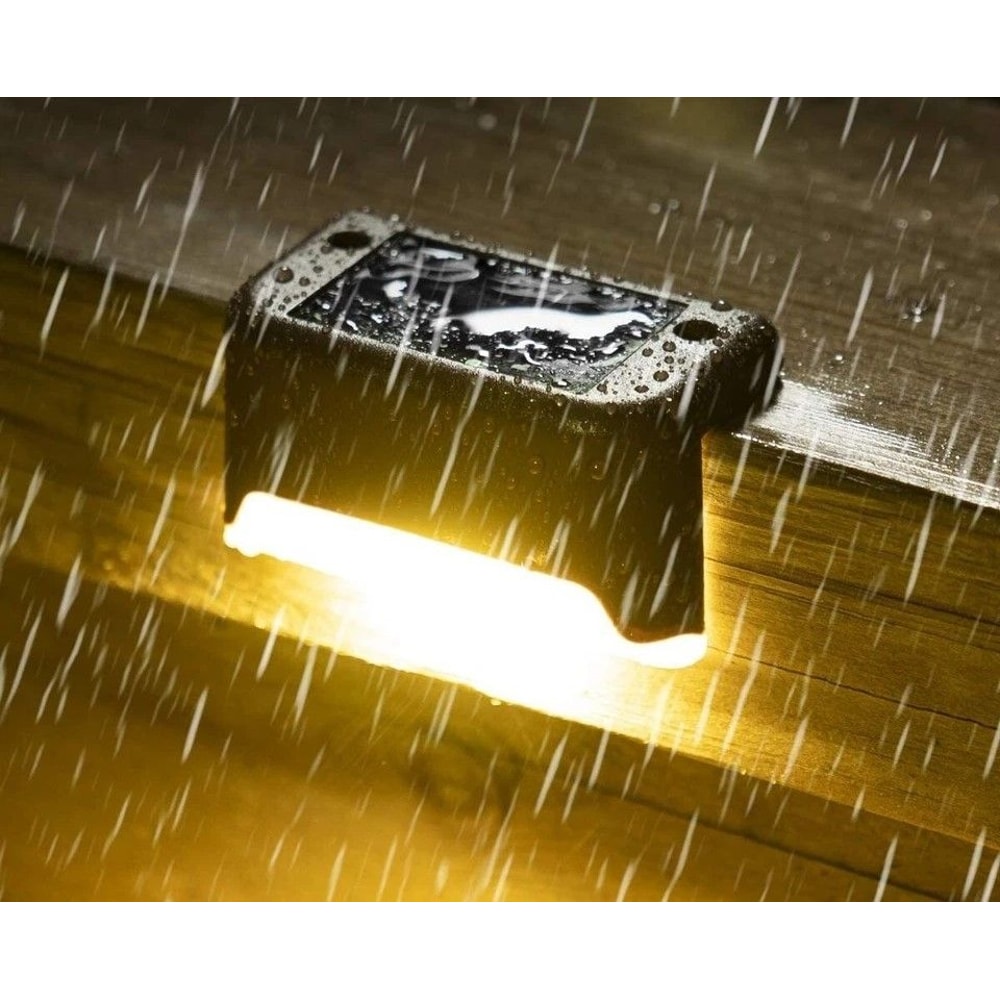 Solar Deck Lights Waterproof LED Step Lamps For Stairs Fence 0