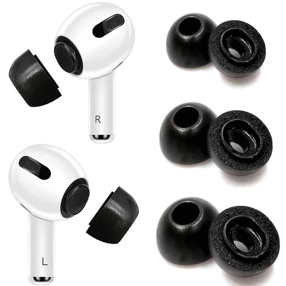 Memory Foam Replacement Ear Tips For Apple AirPods Pairs For Comfortable 1