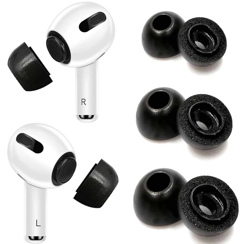 Memory Foam Replacement Ear Tips For Apple AirPods Pairs For Comfortable 1