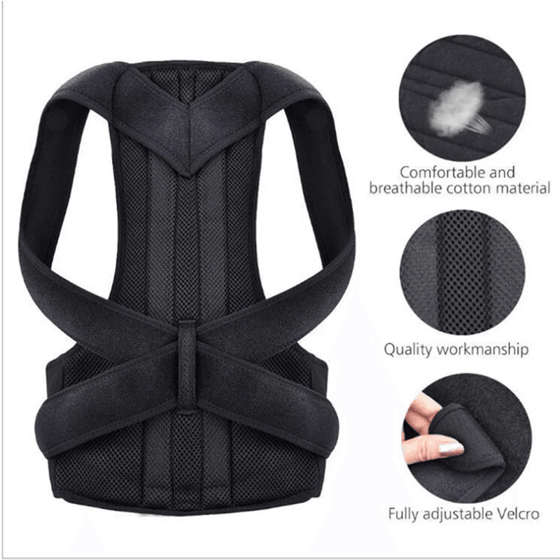 Adjustable Posture Corrector For Low Back Support Shoulder Brace Effective Pain Relief For Men Wo