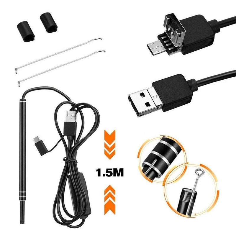 LED Ear Endoscope Otoscope Camera With Adjustable LED Lights HD Ear Wax Cleaning Tool Kit For Safe 19