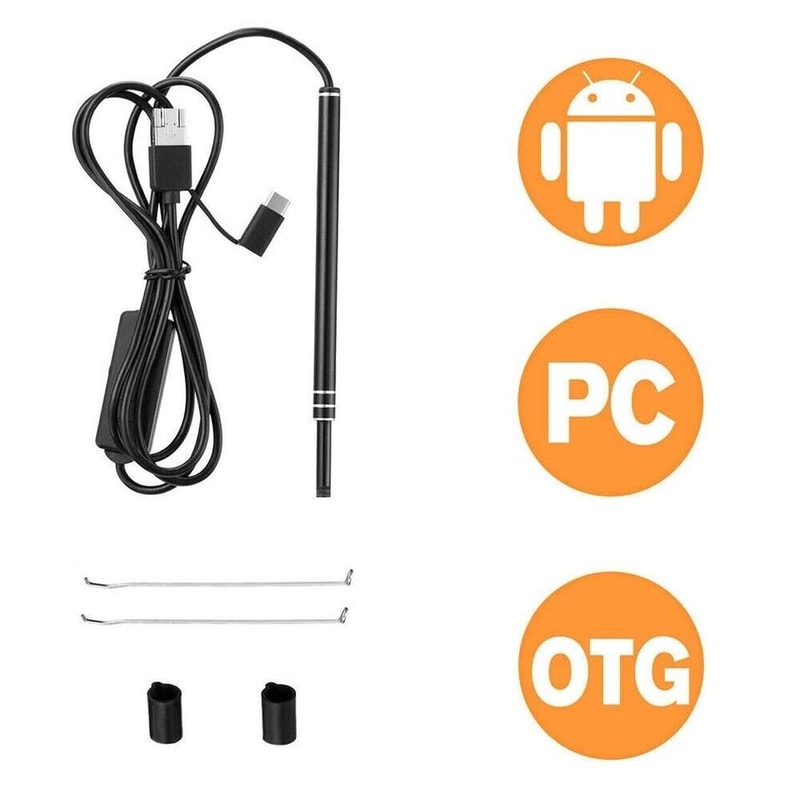 LED Ear Endoscope Otoscope Camera With Adjustable LED Lights HD Ear Wax Cleaning Tool Kit For Safe 2