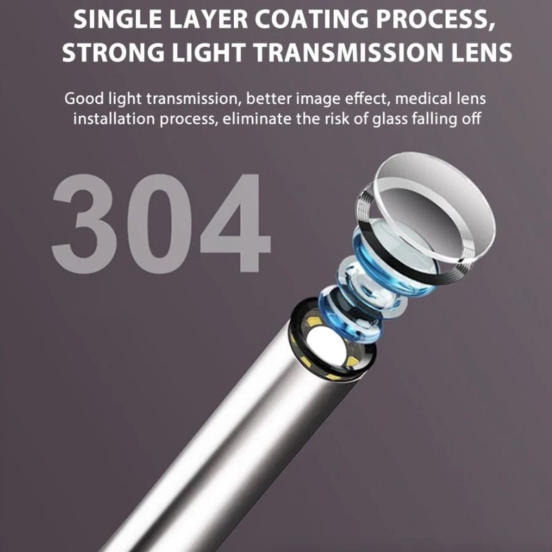 LED Ear Endoscope Otoscope Camera With Adjustable LED Lights HD Ear Wax Cleaning Tool Kit For Safe 7