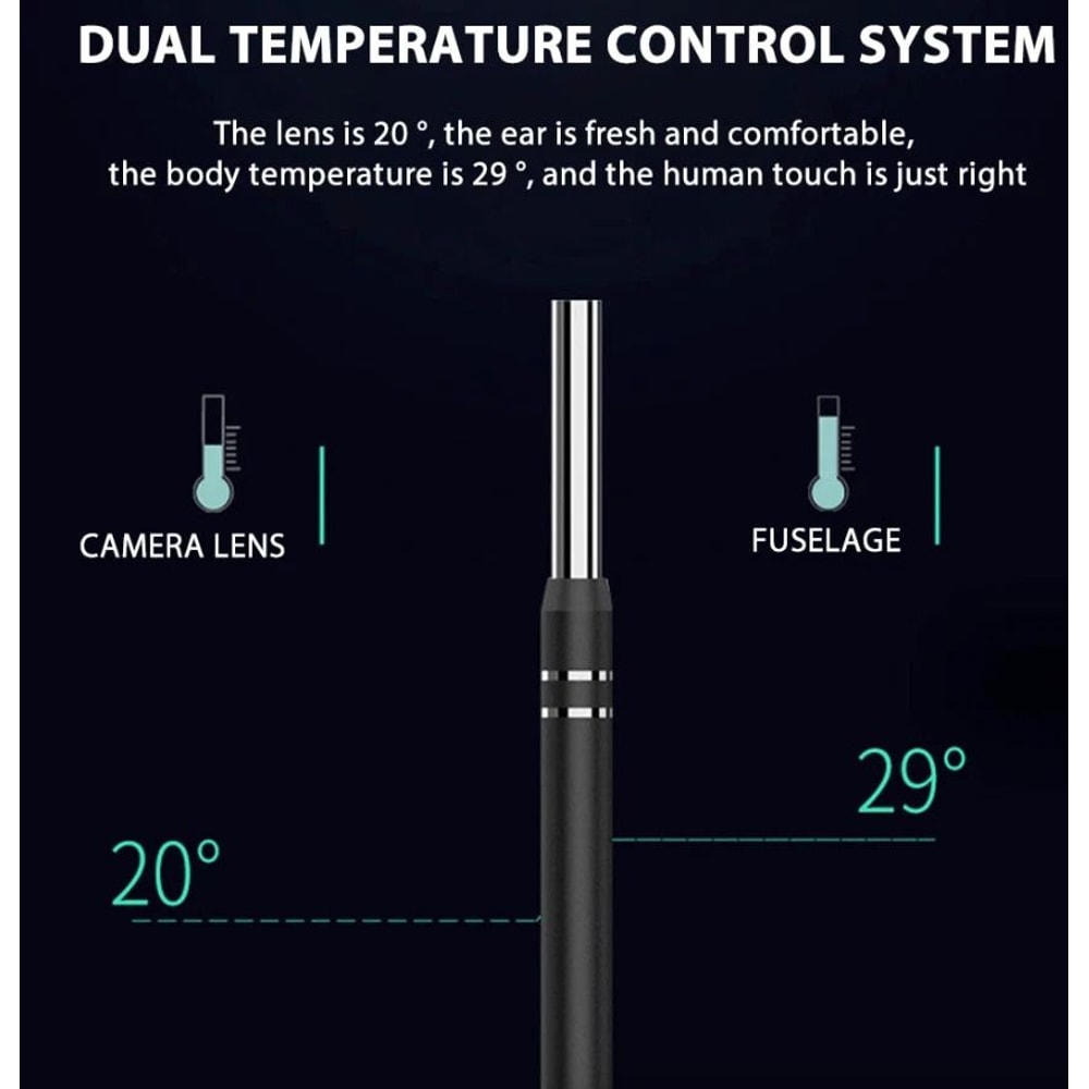 LED Ear Endoscope Otoscope Camera With Adjustable LED Lights HD Ear Wax Cleaning Tool Kit For Safe 9
