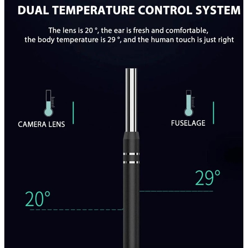 LED Ear Endoscope Otoscope Camera With Adjustable LED Lights HD Ear Wax Cleaning Tool Kit For Safe 9