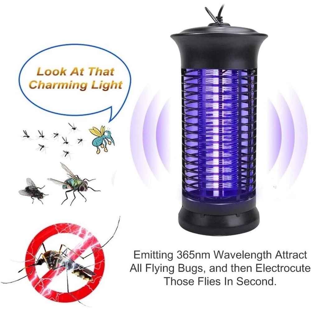 Electric Fly Gnat Killer Lamp Insect Trap For Mosquitoes Flies Gnats 1