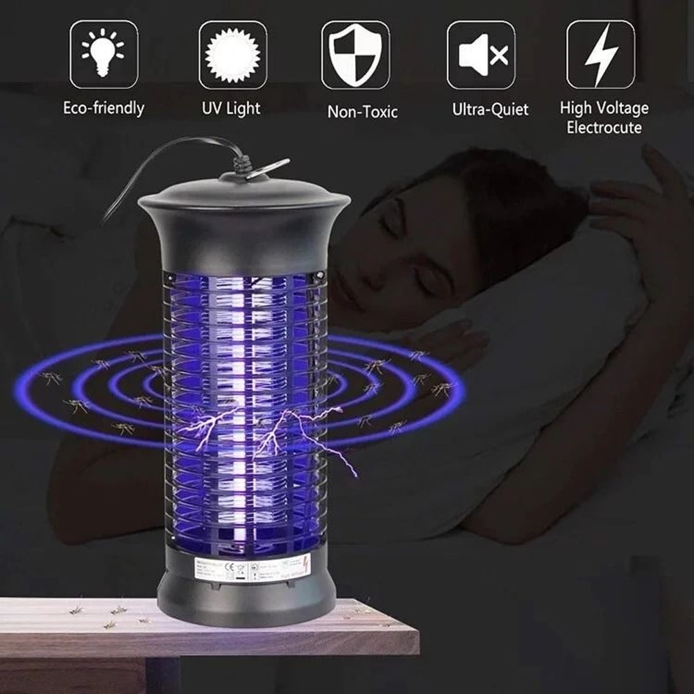 Electric Fly Gnat Killer Lamp Insect Trap For Mosquitoes Flies Gnats 7