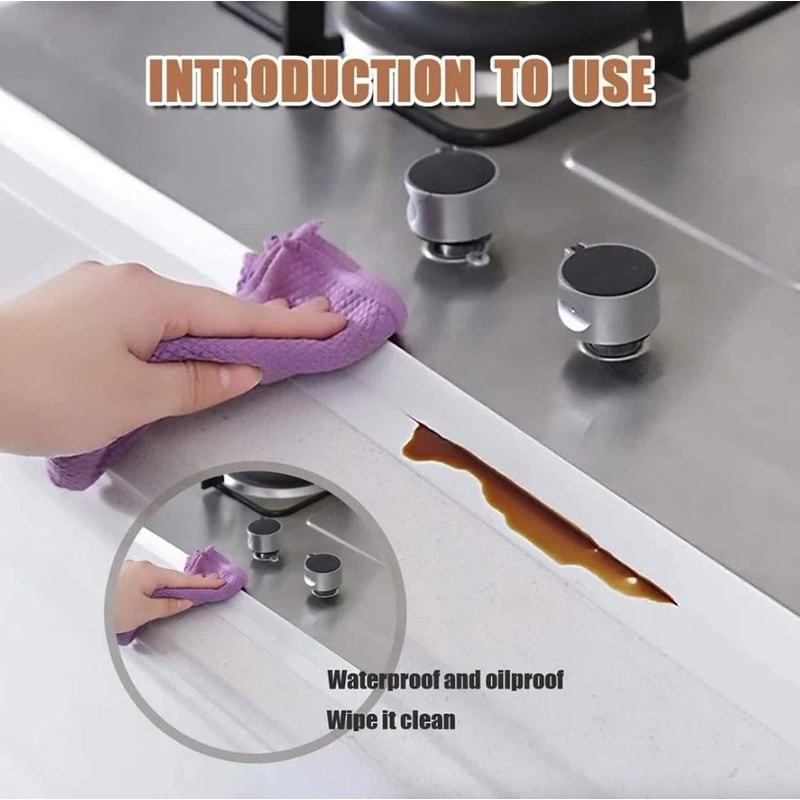 PVC Self Adhesive Caulk Sealing Tape For Kitchen And Bathroom Walls Sinks And Toilets 8