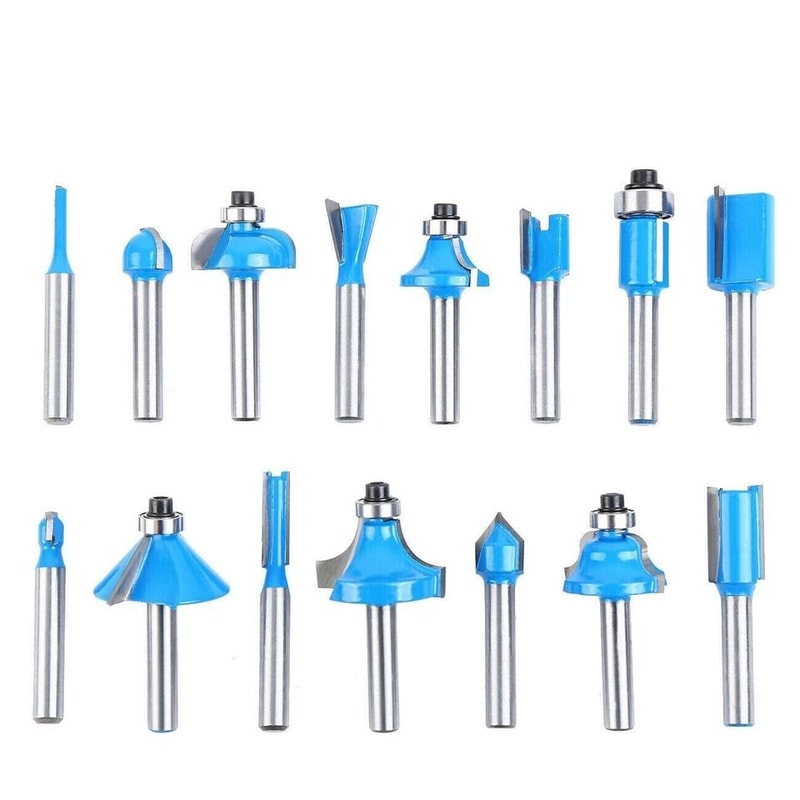 Piece Tungsten Carbide Router Bit Set For Precision Woodworking 3