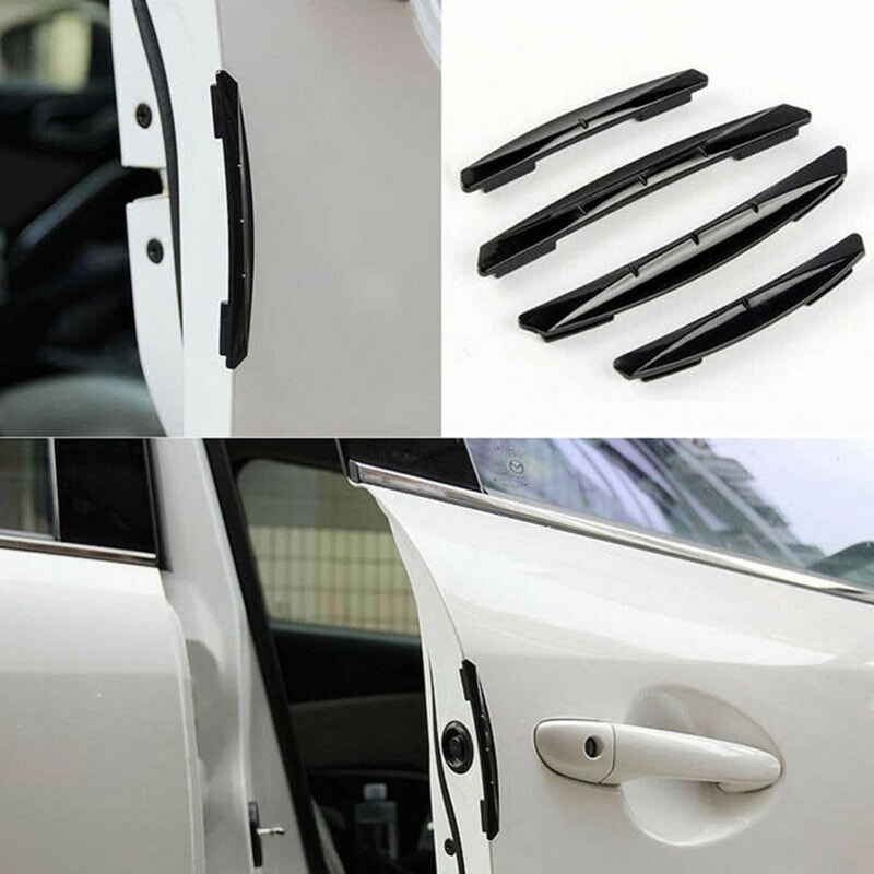 Premium Universal Car Door Edge Guard Protection Strips Anti Scratch Anti Collision Set 8