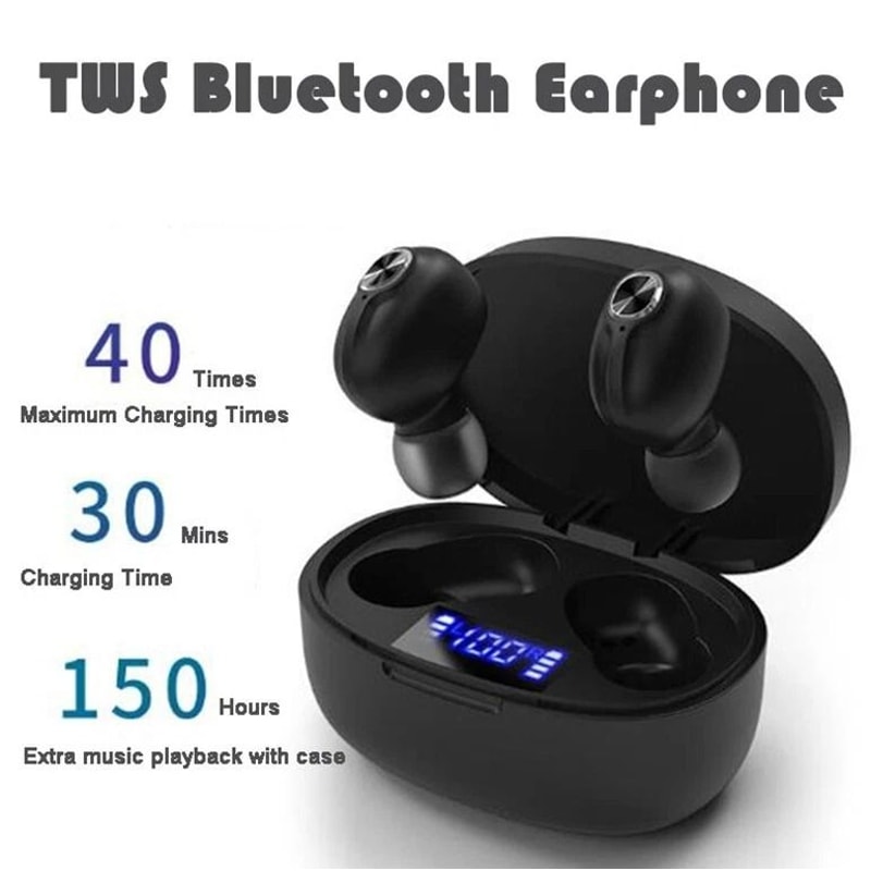 Premium Bluetooth Wireless Earbuds With Noise Cancelling Waterproof TWS Earphones 12