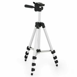 professional camera tripod stand mount for iphone & samsung phones with swivel fluid head