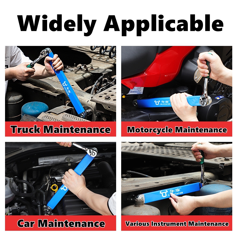 Professional Zero Offset Extension Wrench Set For Motorcycle Home Repairs 2
