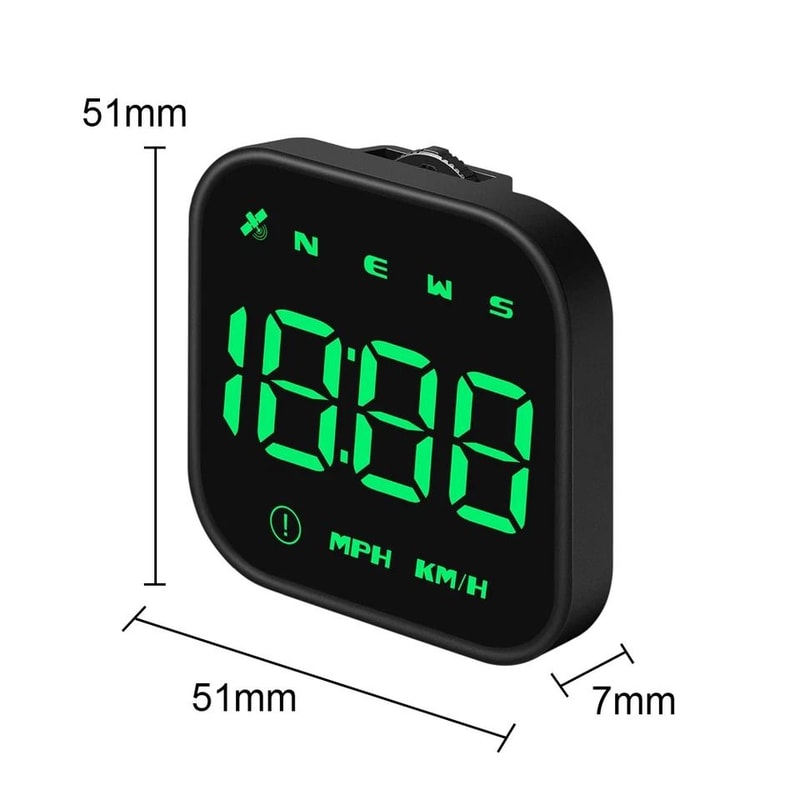 Digital Car HUD GPS Speedometer Head Up Display With Overspeed Alarm And Compass 7