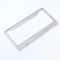 Stainless Steel Chrome License Plate Frame With Screw Caps Rustresistant Universal Fit 4