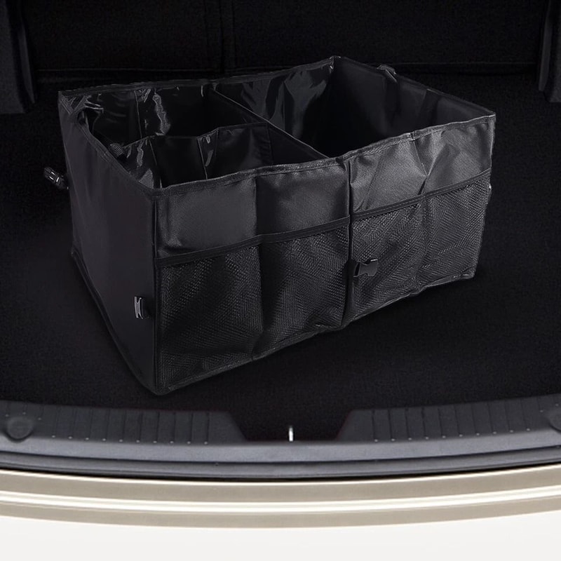 Premium Trunk Cargo Organizer Collapsible Storage Bin For Cars Trucks And SUVs 4