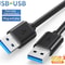 USB Male To A Male Cable Super Speed Gbps Data Transfer Power Charger 1